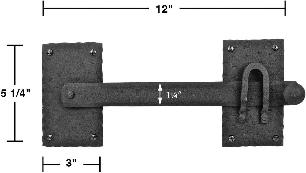 Antique Style 12" Iron Flip Latch - Versatile Security Solution for Gates
