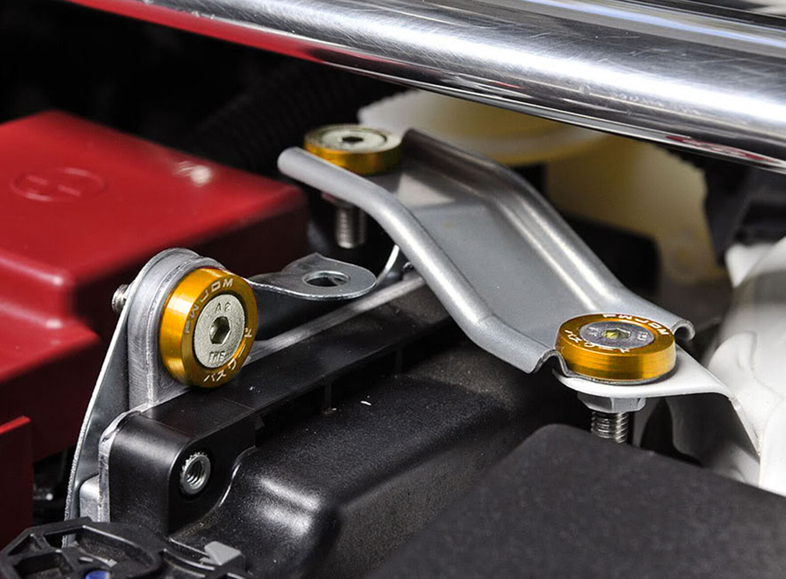 10x JDM Billet Aluminum Alloy Fender Bumper Washer Engine Bay Screw Bolts Kits