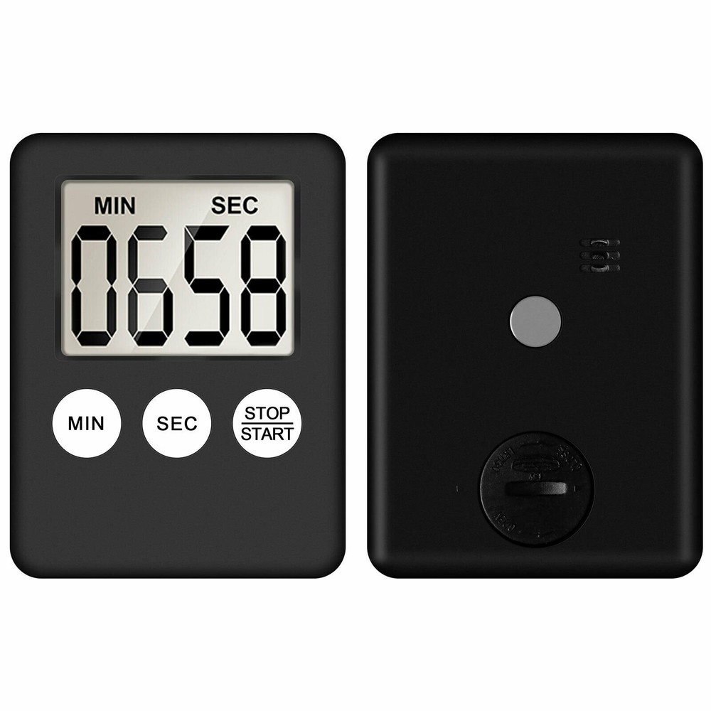 LCD Digital Large Kitchen Cooking Timer Count-Down Up Clock Alarm Magnetic