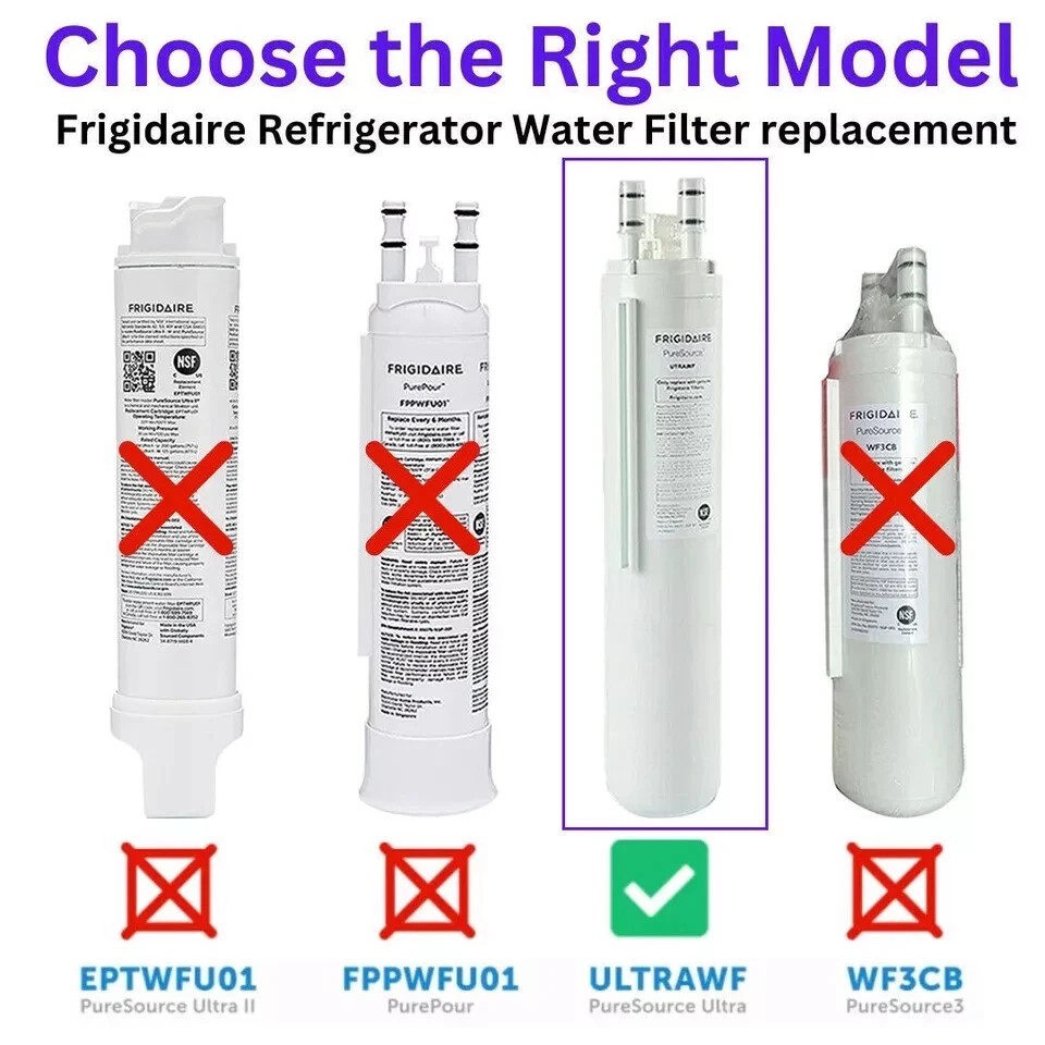 2 Pack ULTRAWF Frigidaire Ultra PureSource Refrigerator Water Filter US Stock