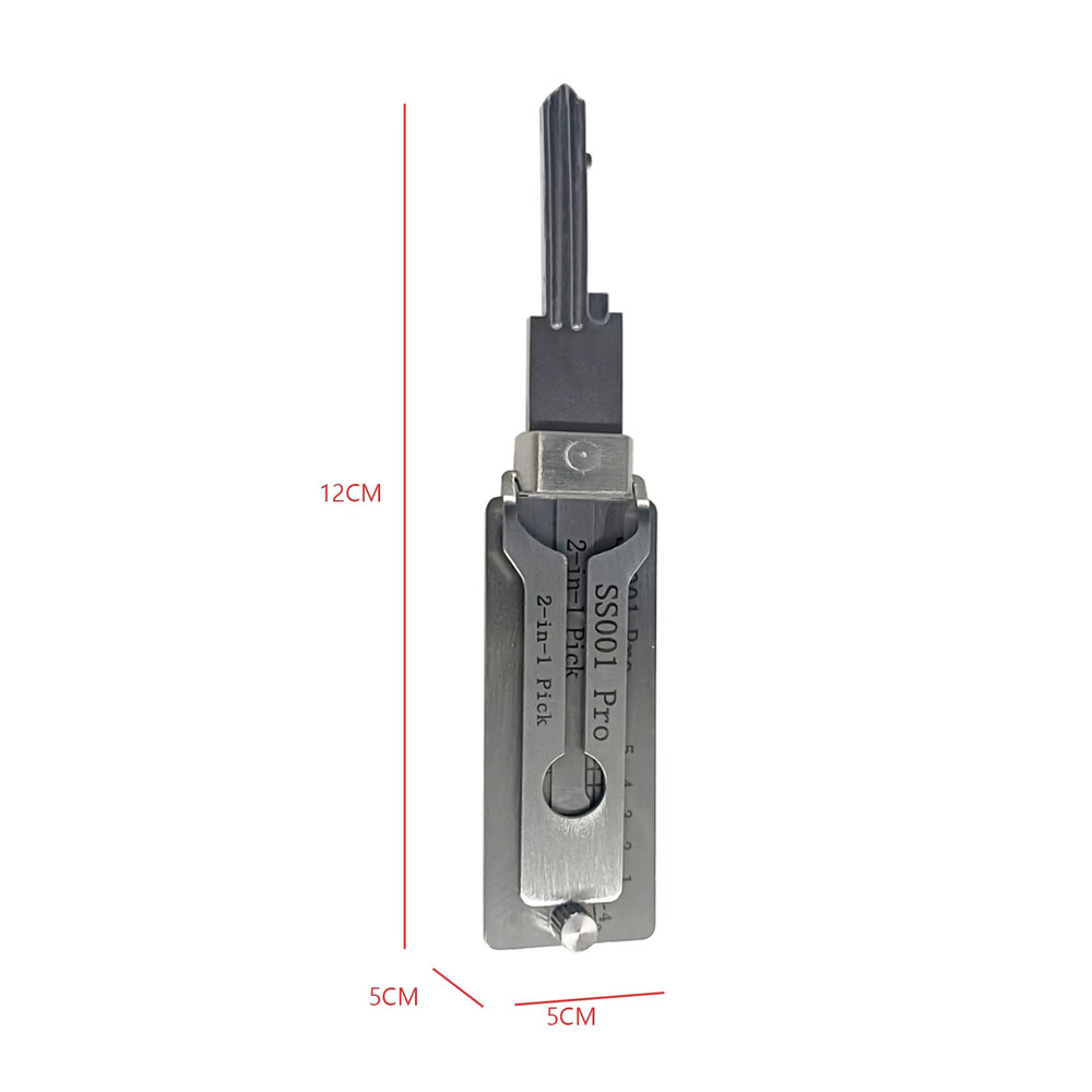 Key Decoder 2 In 1 Portable Lock Picking Set Hook And Pickup Tool Kit Ergonomic