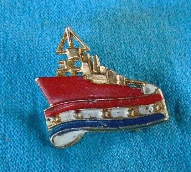 Ships for Victory enameled ship pin