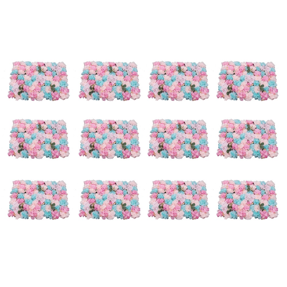 40*60cm Artificial Flower Wall Panels Wall Hydrangea Rose Wedding Backdrop Decor