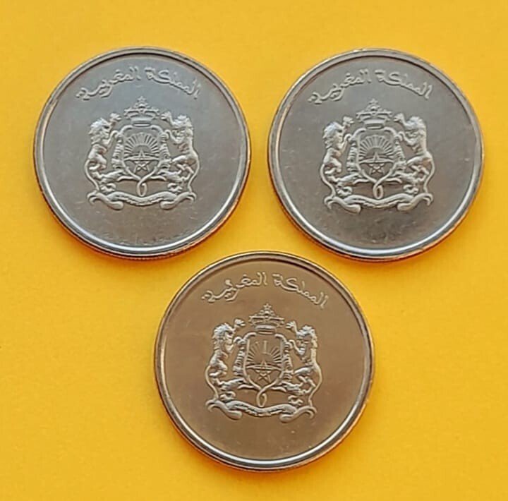 Morocco 1/2 Dirham Lot x3 pcs. 2023 UNC
