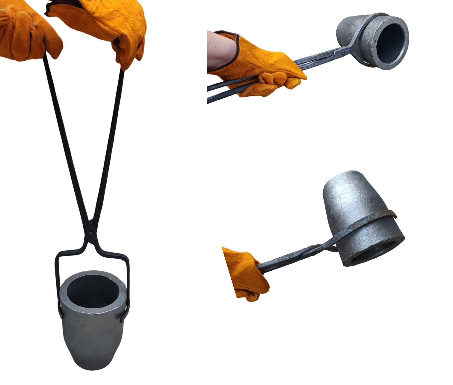 16 KG Gas Metal Melting Furnace Kit Foundry Casting Lifting and Pouring Tongs