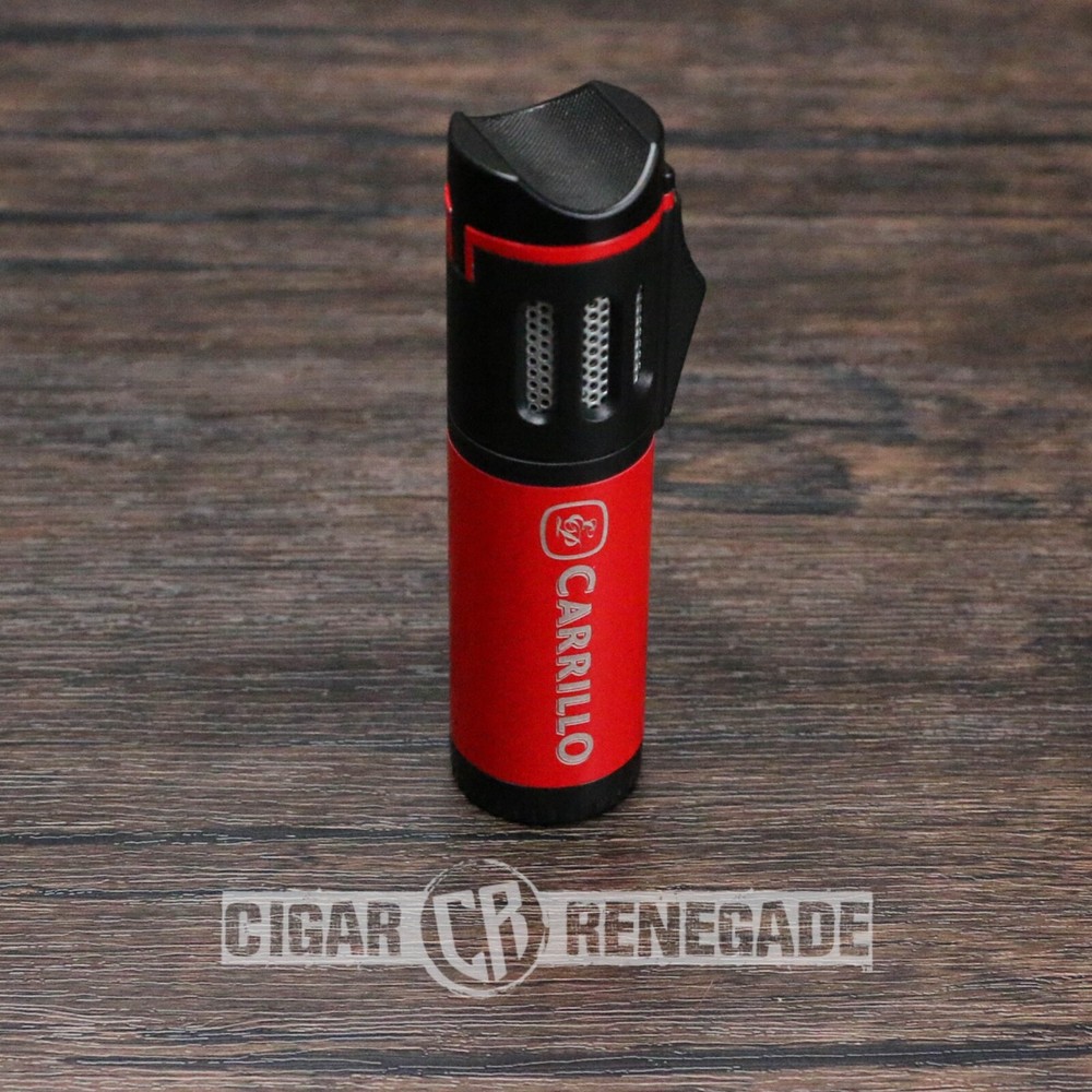 EP Carrillo Trilogy Triple Flame Adjustable Refillable Cigar Torch Lighter