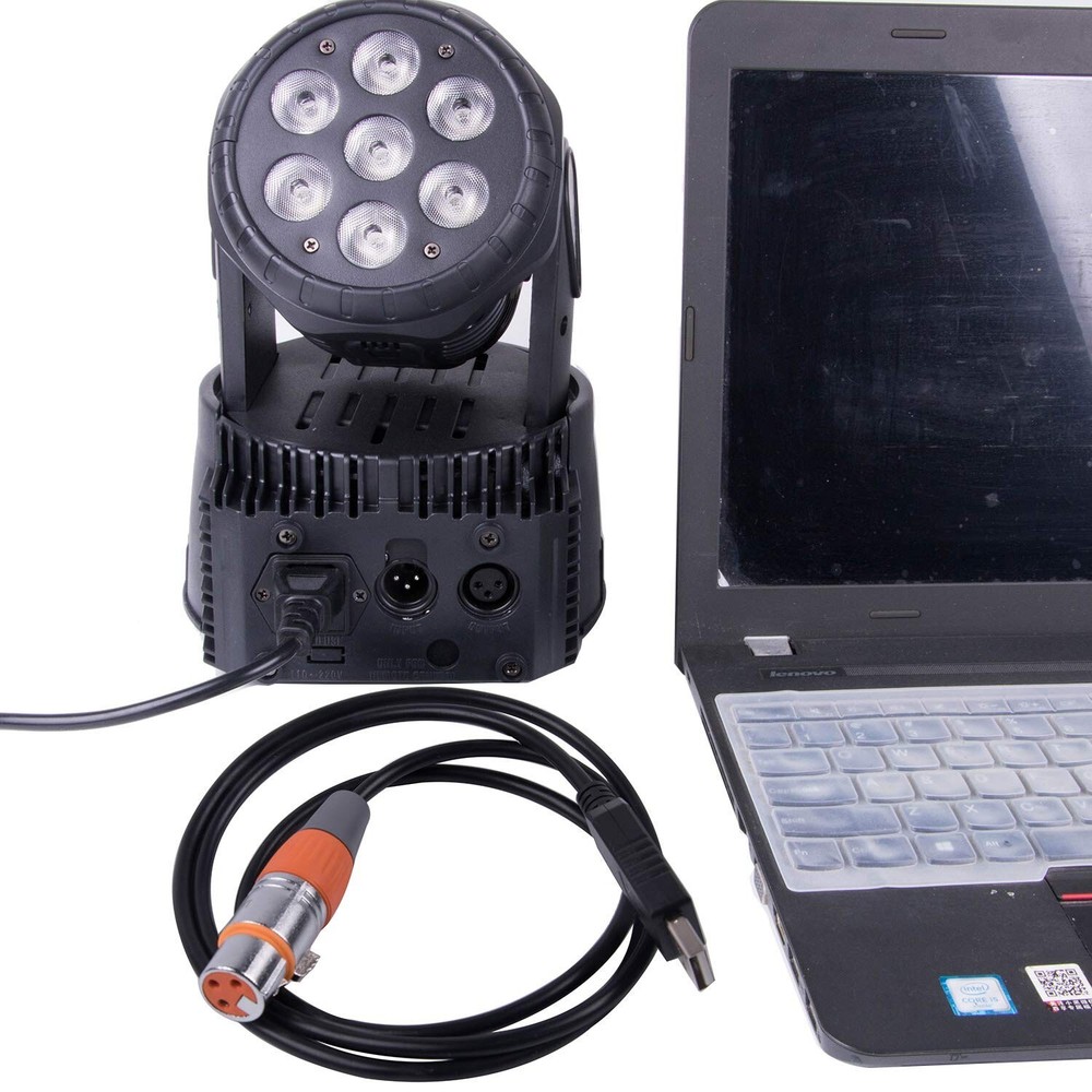 USB to DMX Interface Adapter LED DMX512 Studio Computer PC Stage Light Contro...