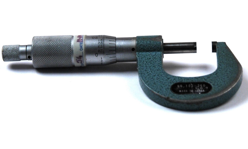 0-1'" MICROMETER RATCHET THIMBLE HAS 10TH VERNIER ( B-3-7-7-31)