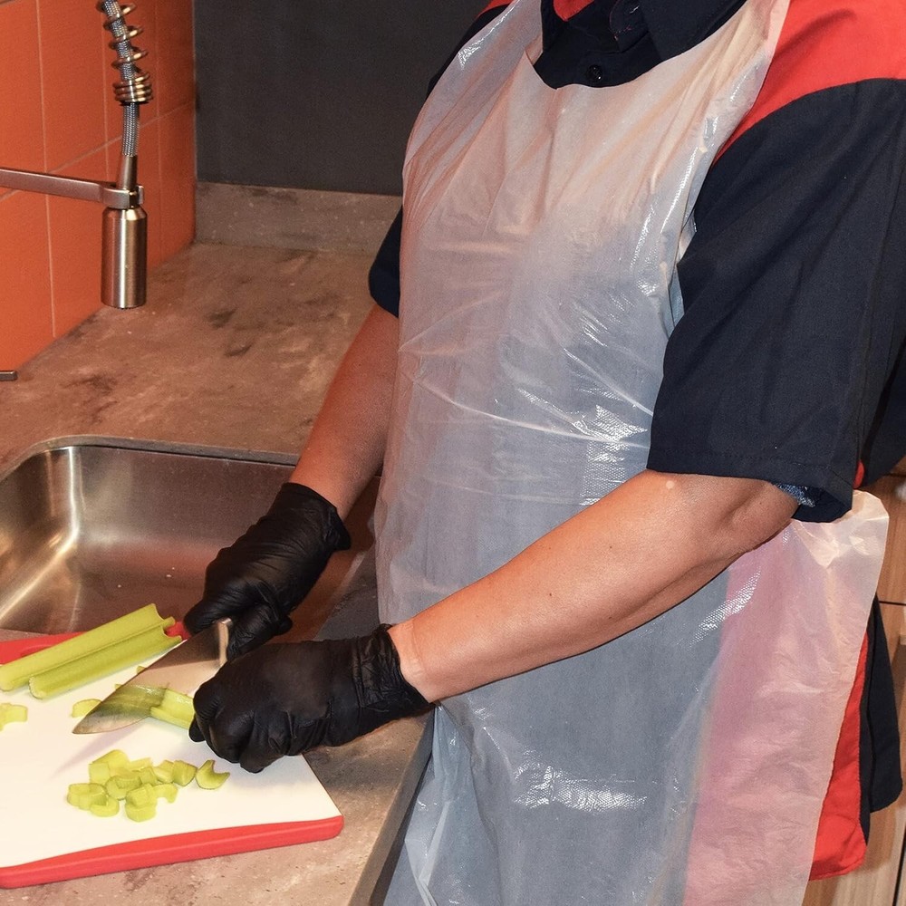Disposable Polyethylene Aprons 28x46 Standard White ( 100/Count )
