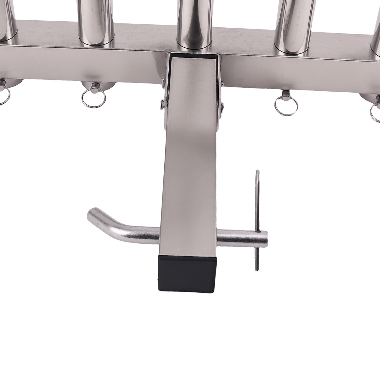 Stainless Steel Hitch Fishing Rod Holder 5 Link Tube for 2" Hitch Receivers