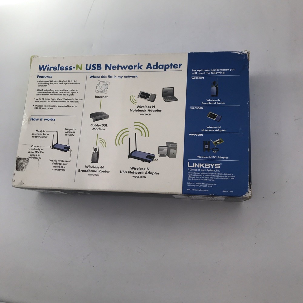 Linksys WUSB300N-BP Wireless Adapter