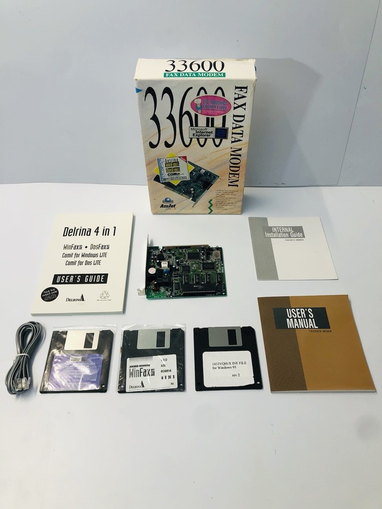 Fax Data Modem 33600 Model(1994 Amjet)