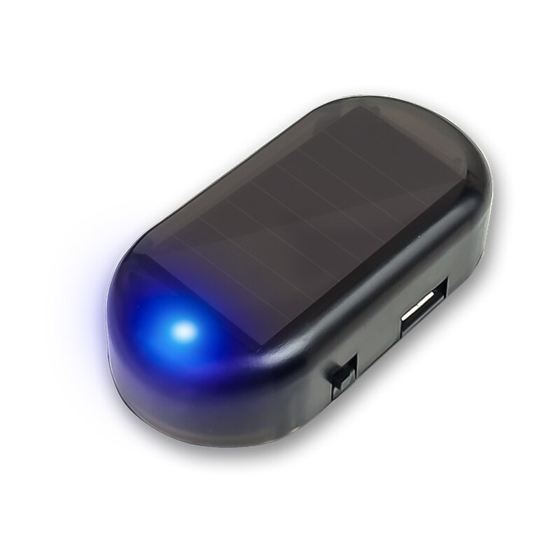 Solar-Powered LED Warning Light for Anti-Theft Security System