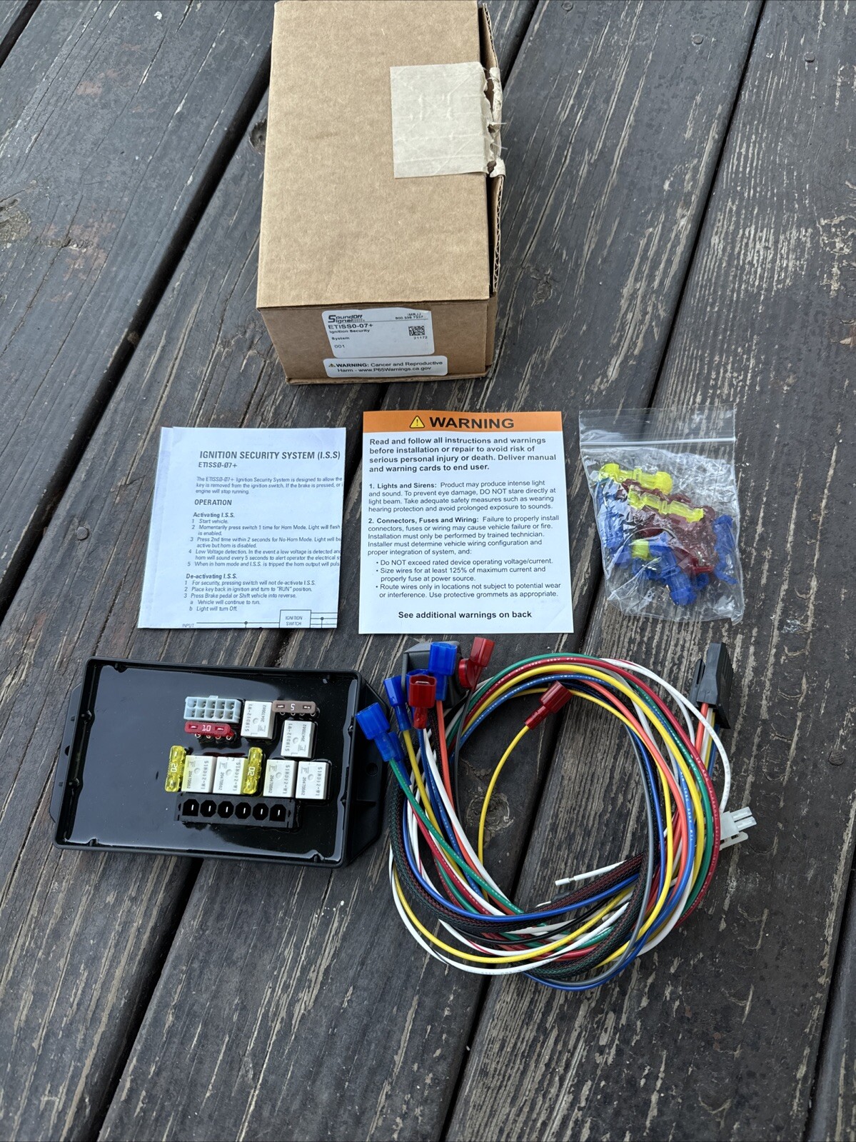 Sound Off Signal SOS ETISS0-07+ Ignition Security System