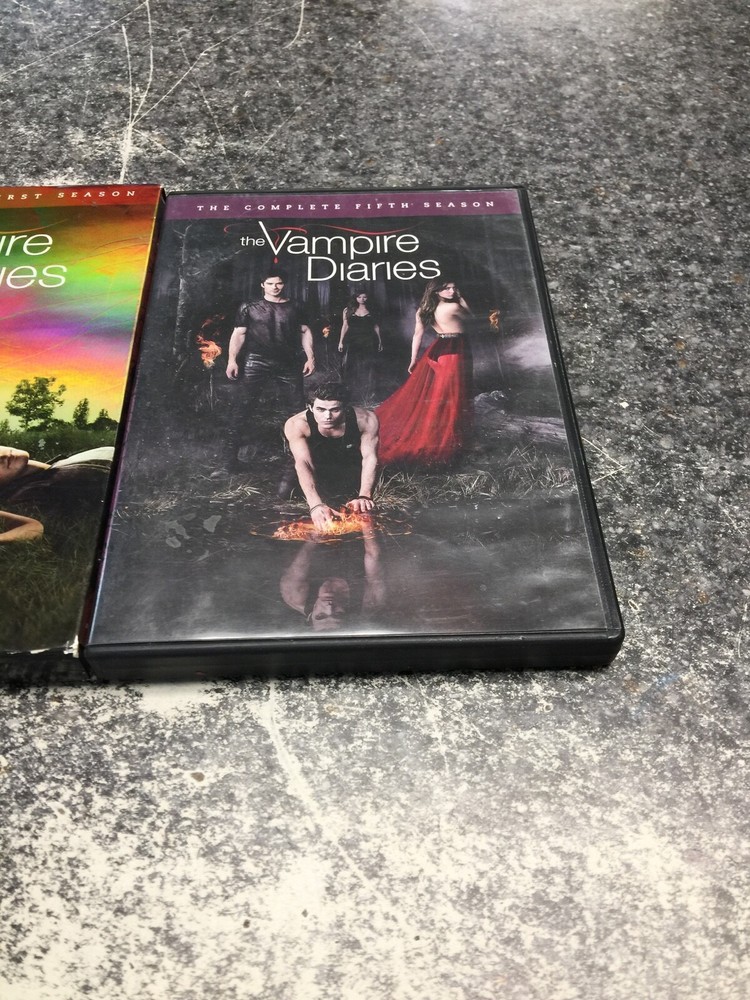 THE VAMPIRE DIARIES COMPLETE SEASONS ONE, THREE, AND FIVE 5 DISC SETS