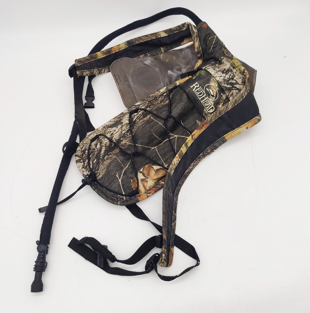 REDHEAD Camo Print Camelbak Backpack Hydration Water H2O W/ Bladder Good Cond.