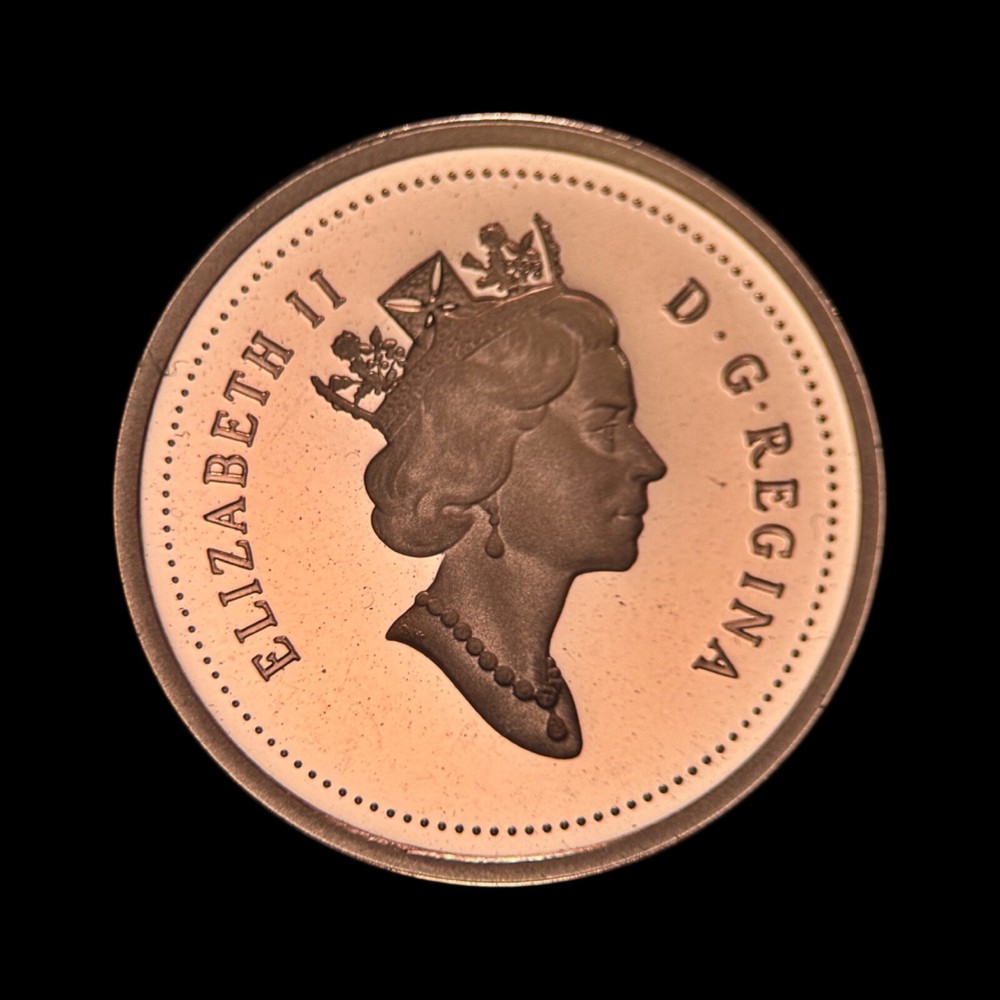 CANADA. 2000, 1 Cent - QEII, Maple Leaf, Frosted Superb Gem Proof 3