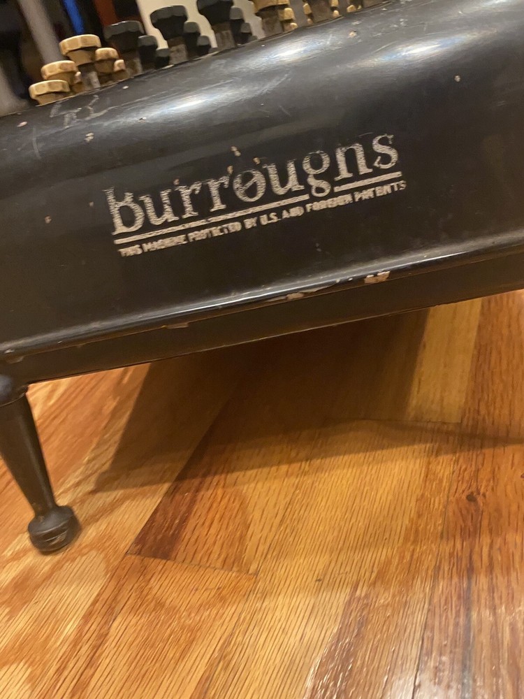 VINTAGE ANTIQUE BURROUGHS ADDING MACHINE CALCULATOR