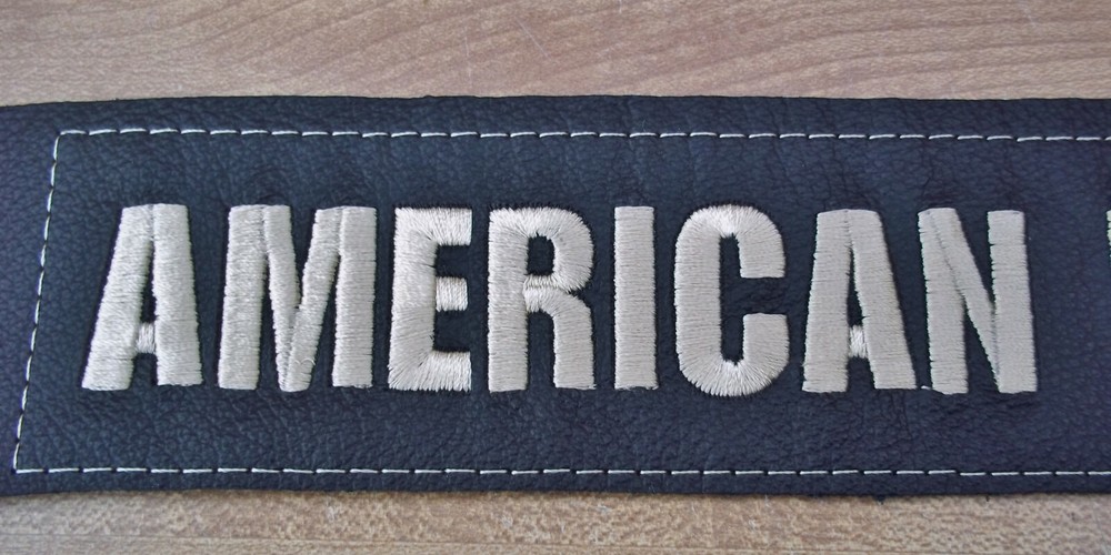 Harley-Davidson Bar & Shield Embroidered Badge Leather Jacket Large Logo Patch