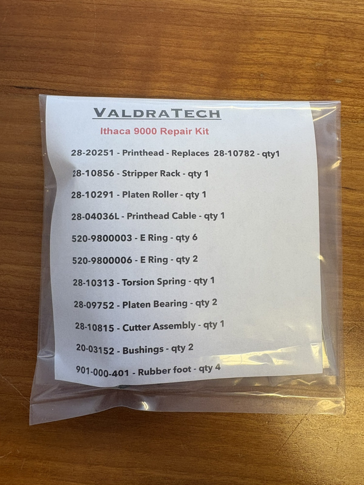 ithaca 9000 total repair kit with all new consumables