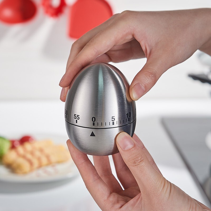Egg Shape Timer 60 Minute Cute Timer for Kitchen Exercise Learn Cooking