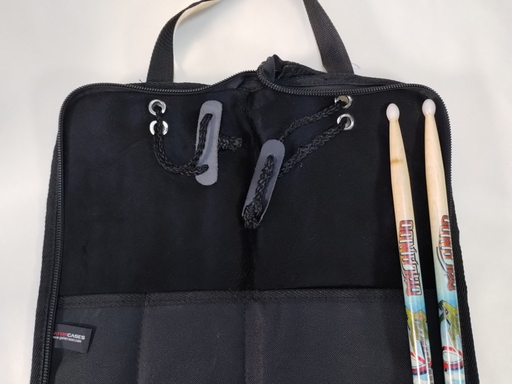 Gator Protective Case - Stick Percussion Mallet Bag with 2 Hard Rock Drum Sticks