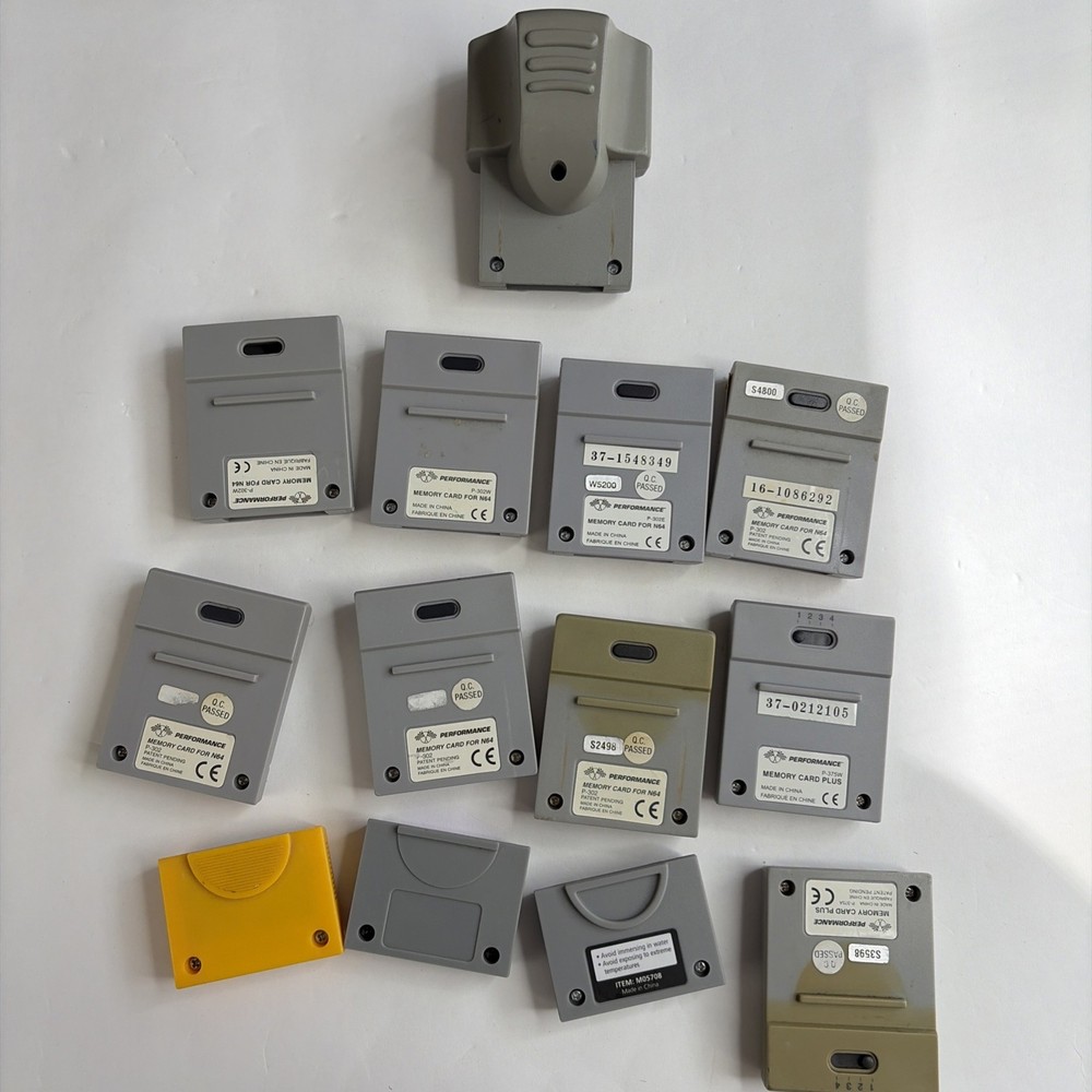 Memory Card Plus Lot Bundle Nintendo 64 N64 by Performance