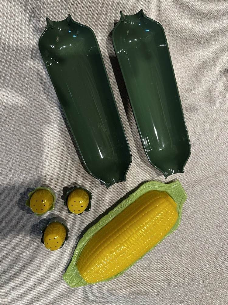 Vintage Stanley Hostess Party corn on the cob server set