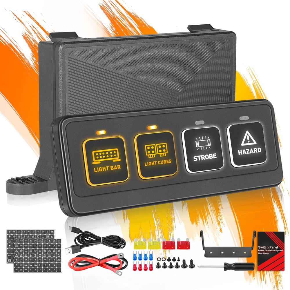Wireless Switch Panel, Nirider 4 Gang Panel 4 4 gang - wireless