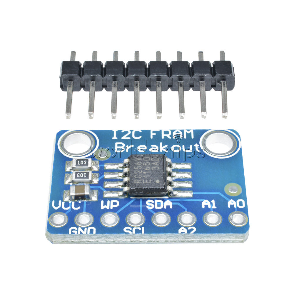 I2C IIC Non-Volatile FRAM MB85RC256V Breakout 256Kbit/32KByte Memory IC Tool