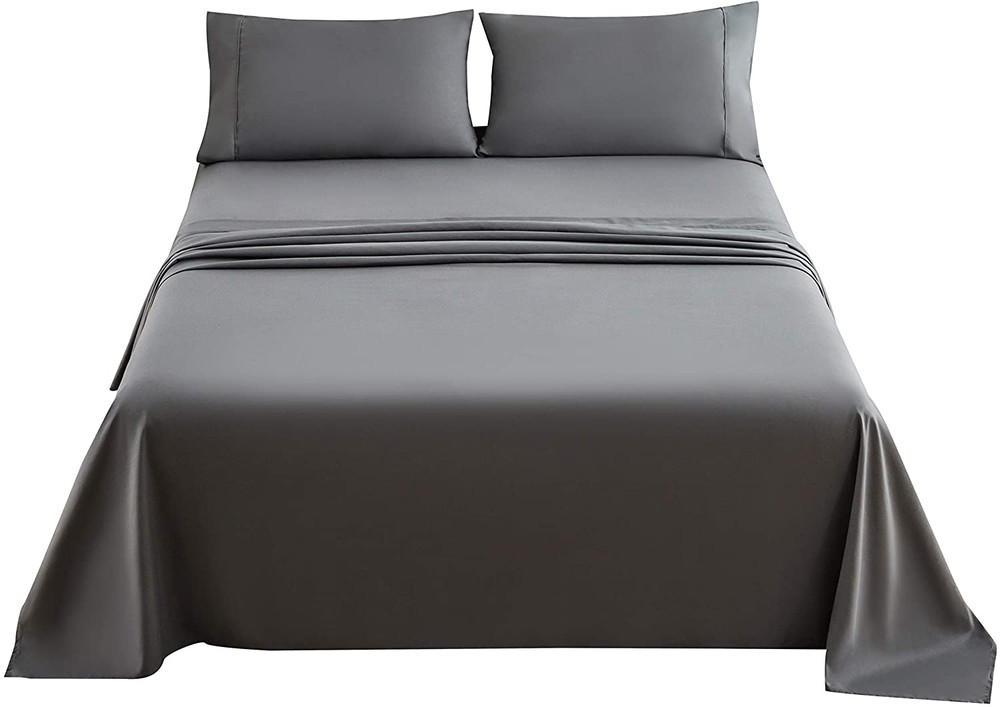 Mohap Bed Sheet Set 4 Piece Bedding Sheets & Pillowcases Set Brushed Microfiber