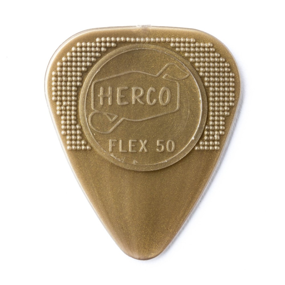 Herco Guitar Picks 12 Pack Gold Flex 50 Light .60mm