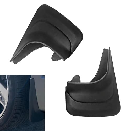 Car Mud Flaps, Splash-Proof Mud Splash Guards Tire Protector, Front 2 PCS Black