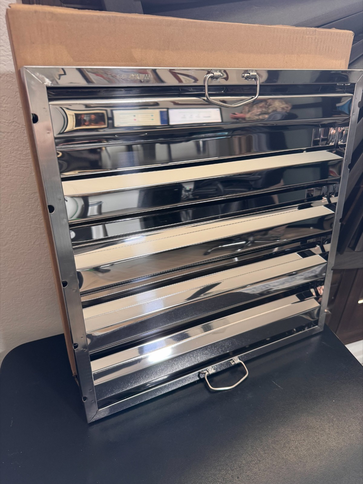 Winco HFS-2020 Stainless Hood Filter 20x20x1.5 Commercial Kitchen Vent Baffle