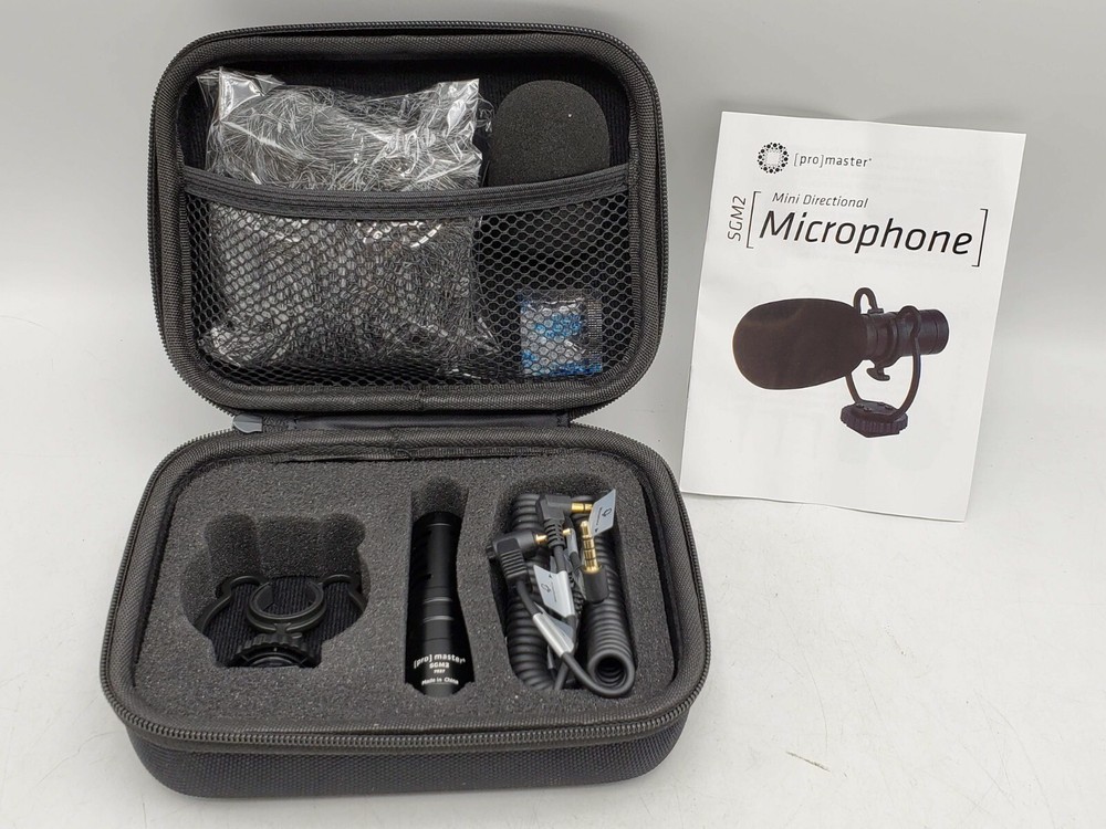 Promaster SGM2 Mini Directional Microphone Kit for Camera Phone Computer Etc.