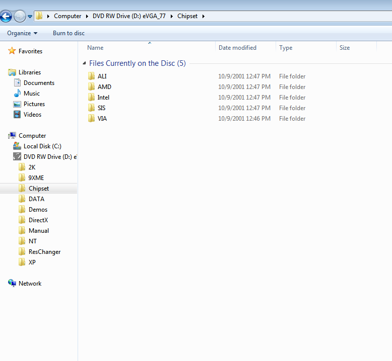 eVGA Display Driver w/ DirectX Installation CD-ROM for Windows