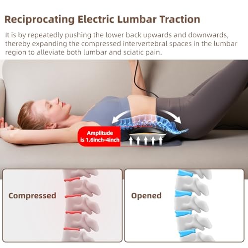 Electric Lumbar Traction Device, Multifunctional Back Traction Device with