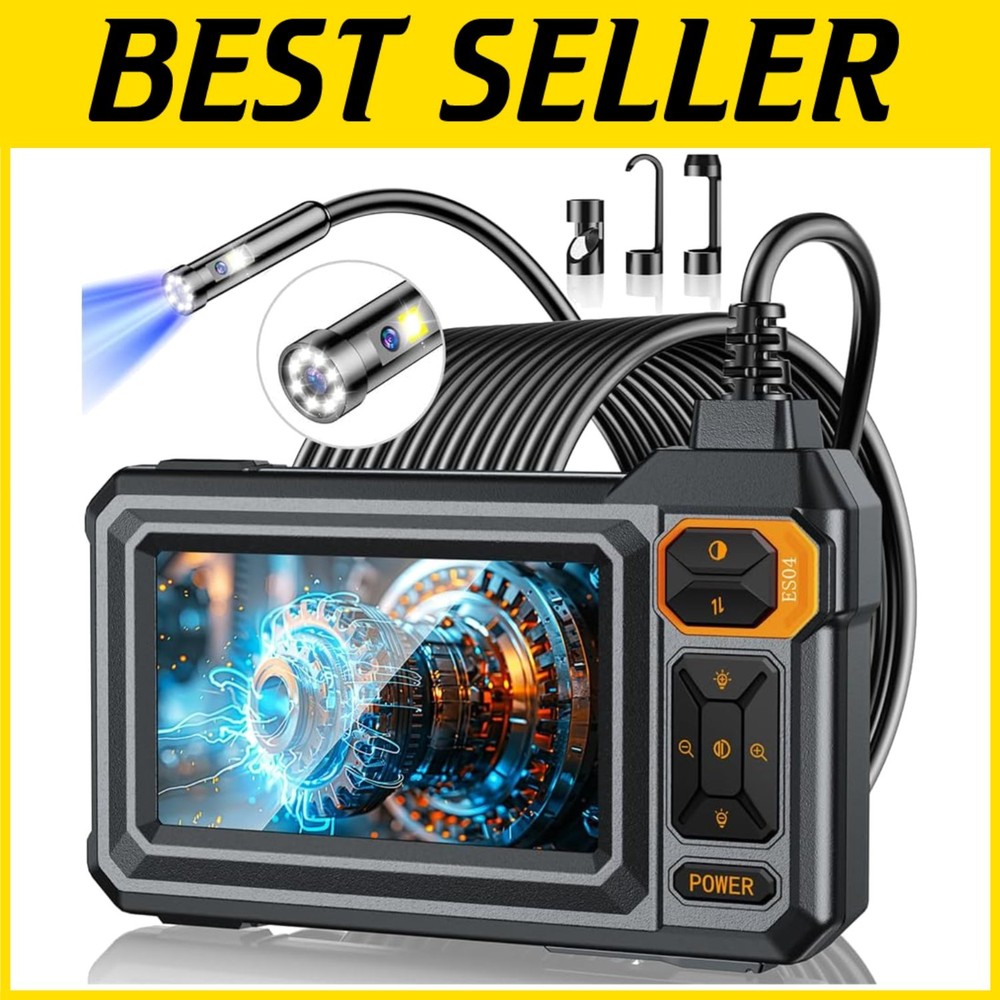 Borescope Dual Lens Endoscope Camera with Light, 4