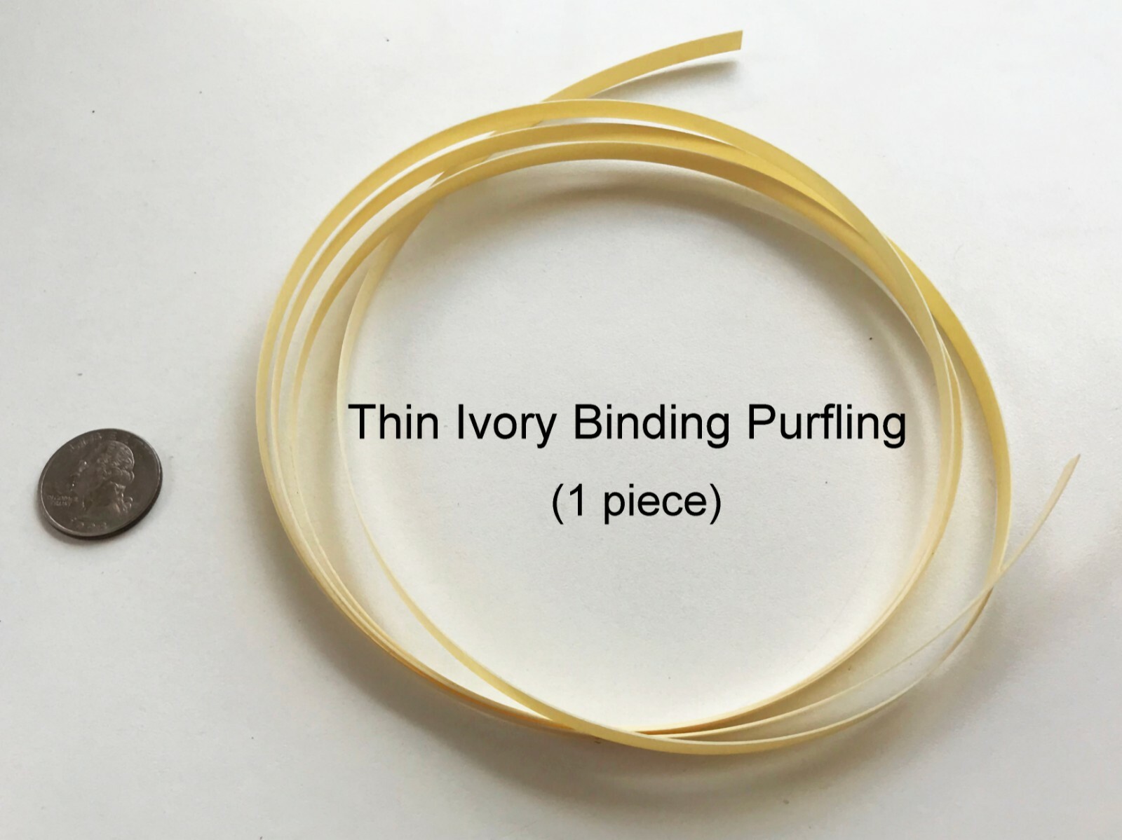 Thin ABS Plastic Binding Guitar Luthier 3 Colors White Ivory or Black