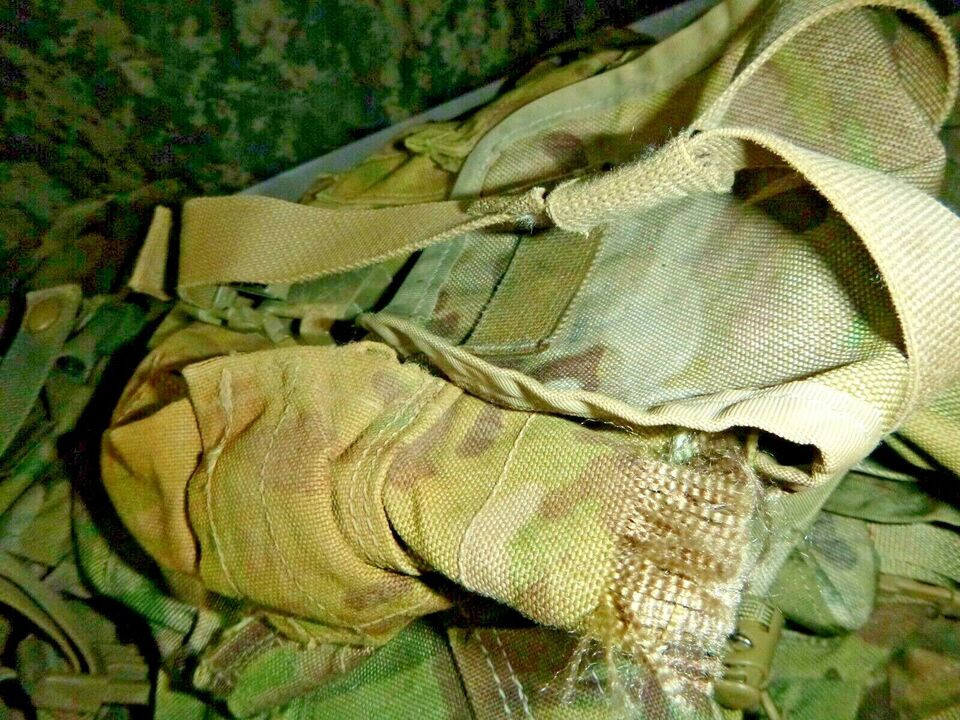 DAMAGED - Army 1 QT General Purpose Canteen Pouch Molle II Multicam OCP Woodland