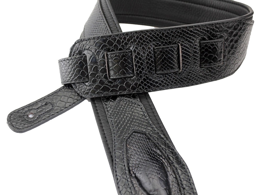 Walker & Williams SF-06 Black Snake Pattern Strap with Snakehead