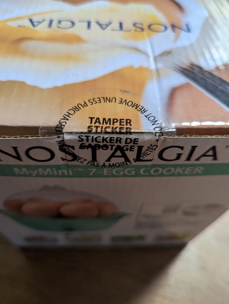 Nostalgia My Mini 7- Egg Cooker (TEAL) Egg Separator Tool ,Perfect Eggs, NEW
