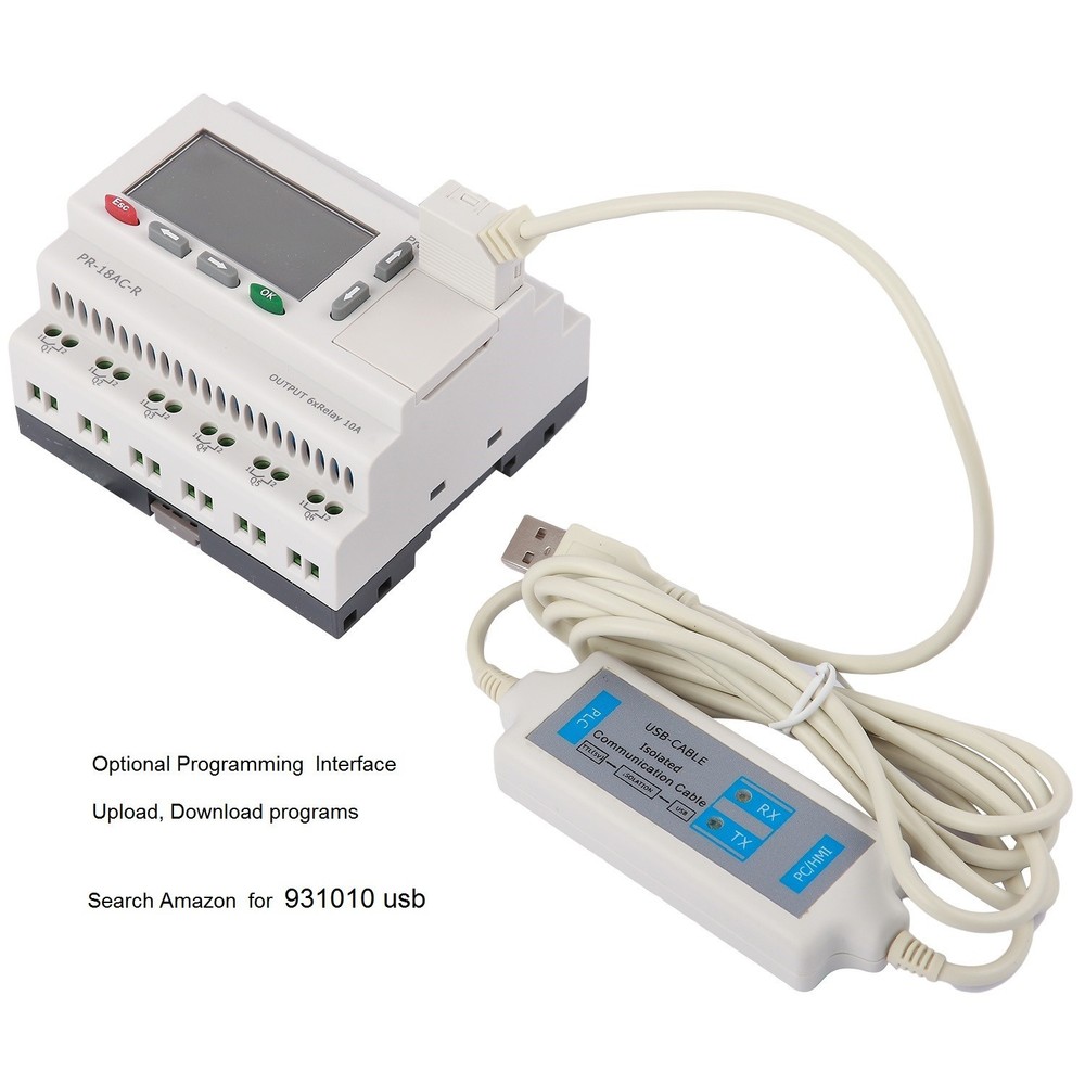 Starter Kit PLC Controller 12V 24V Function Logic Programming Software, 8in 4out