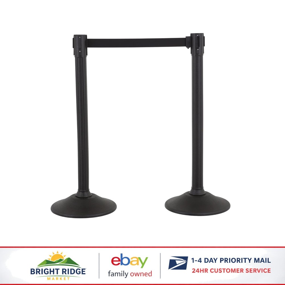 High Density Polyethylene Stanchions with 6.5' Belts for Efficient Crowd Control