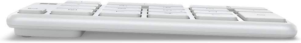 Microsoft Number Pad Wireless Bluetooth Standalone for Numeric Input - White