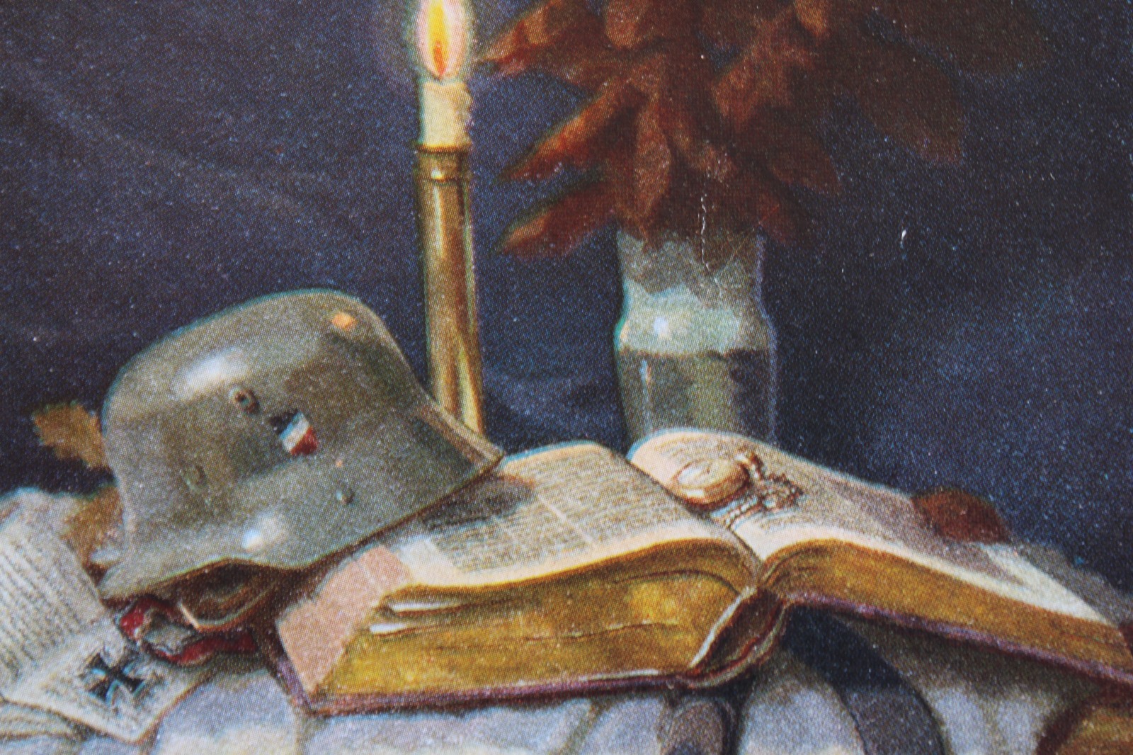 UNUSED WWII GERMAN MILITARY BIBLE CHRISTIAN POSTCARD