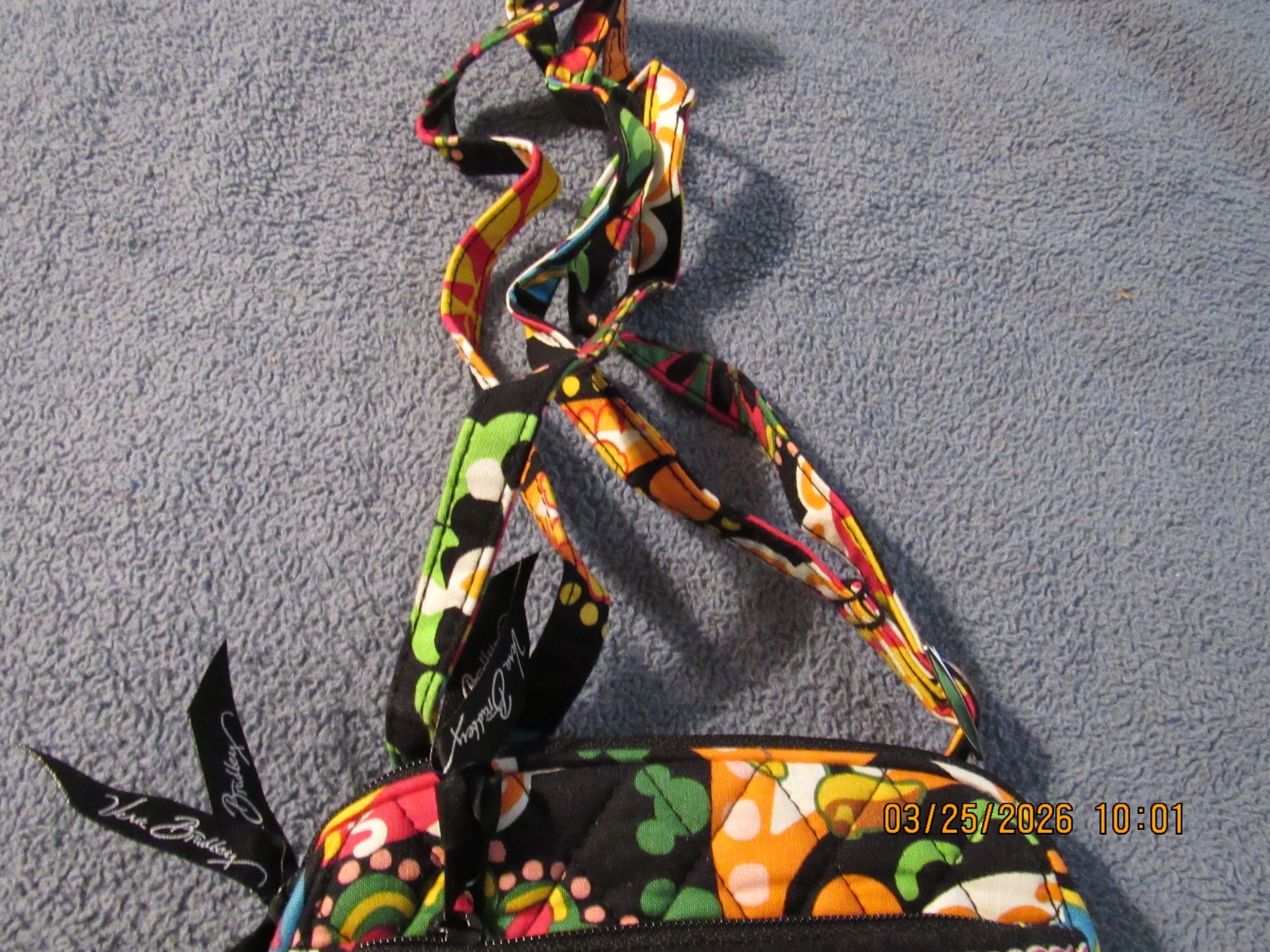 Disney Parks Vera Bradley Mini Hipster Midnight Mickey Mouse Crossbody New