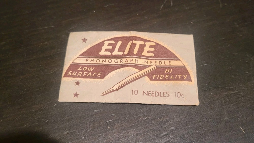 Gramophone phonograph needle Packet Elite - Empty