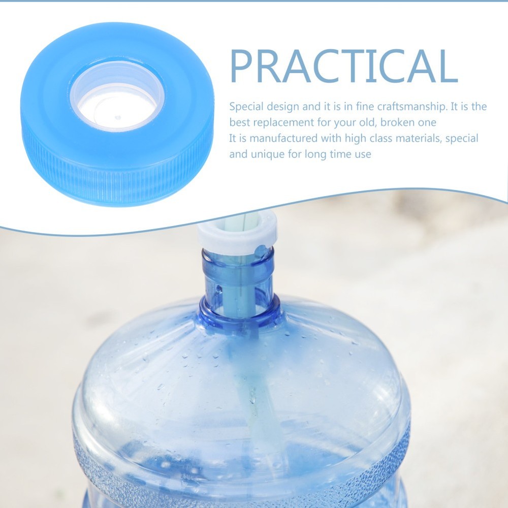 2 Pcs Water Jug Cap Reusable Replaceable Bottle Lids Caps for Fountain