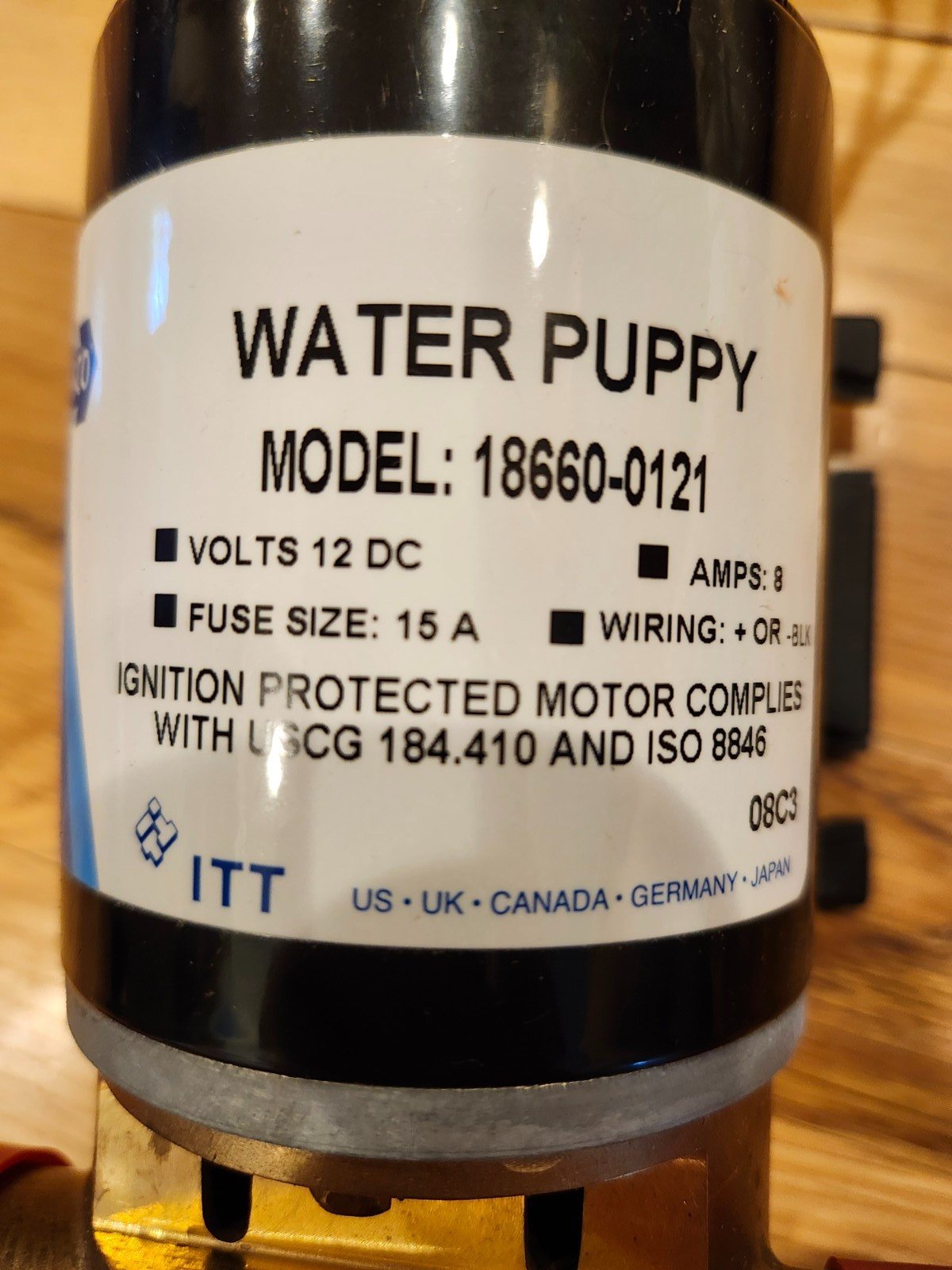 Jabsco Water Puppy Pump, 12v, 18660-0121, 6.3 GPM